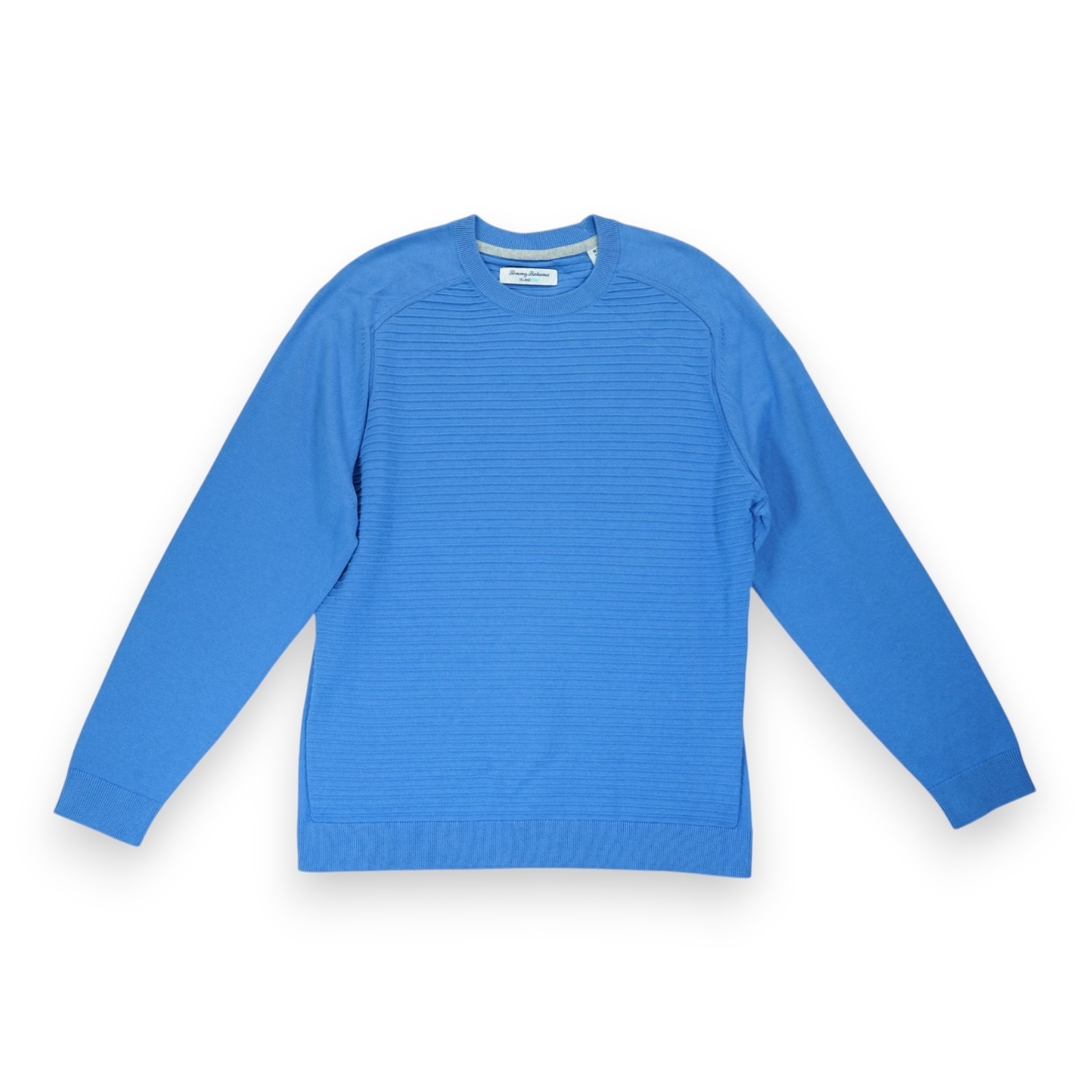 Nwot Tommy Bahama Island Zone Pullover Blue Crew Neck Sweatshirt Mens Medium